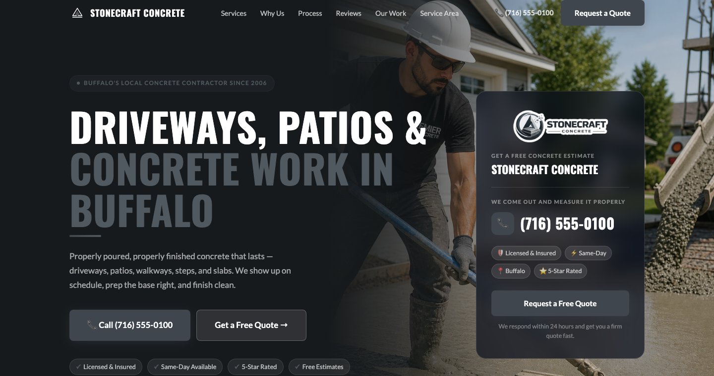 StoneCraft Concrete demo