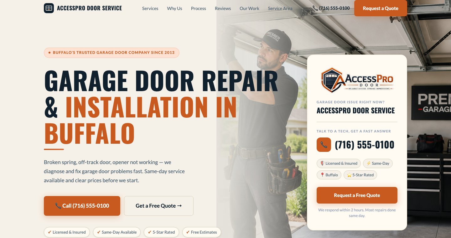 AccessPro Door Service demo